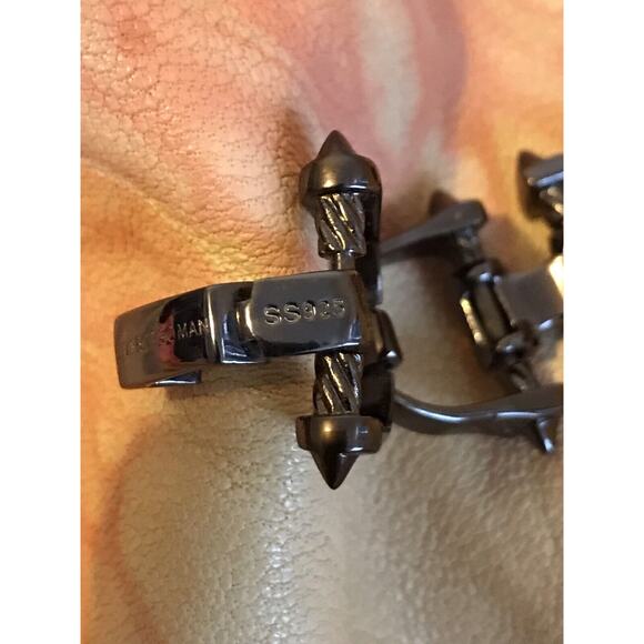 EDDIE BORGO MAN horseBit Link 925 Sterling Silver Bracelet NWT $500 - Picture 5 of 6